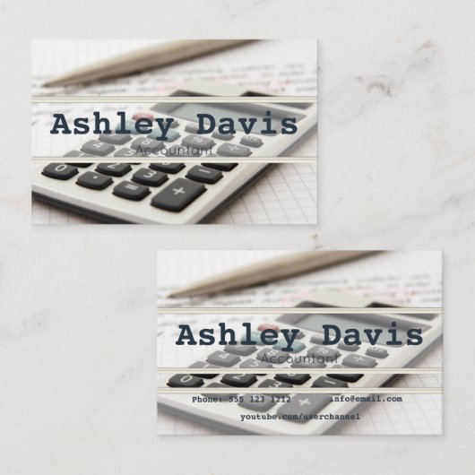 会計士の名刺 名刺 (正面/裏面)