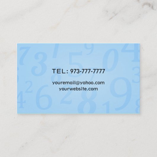 会計士の名刺 名刺 (裏面)