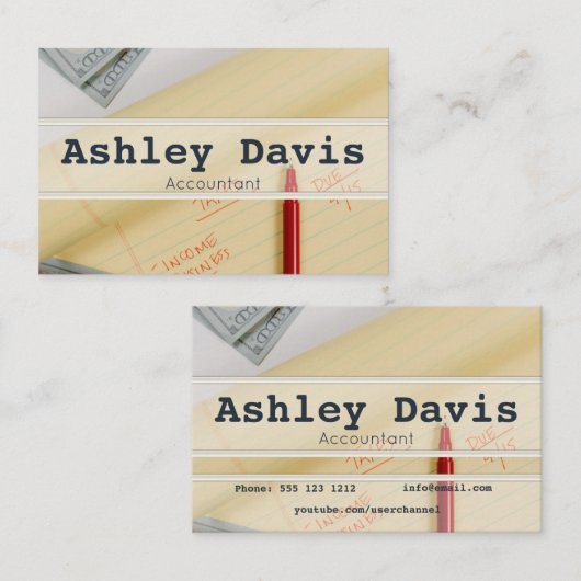 会計士の名刺 名刺 (正面/裏面)