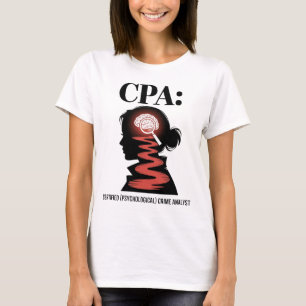 会計士の名探偵 CPA認定犯罪アナリスト Tシャツ