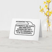 会計士の引用文の泡 カード (黄色い花)