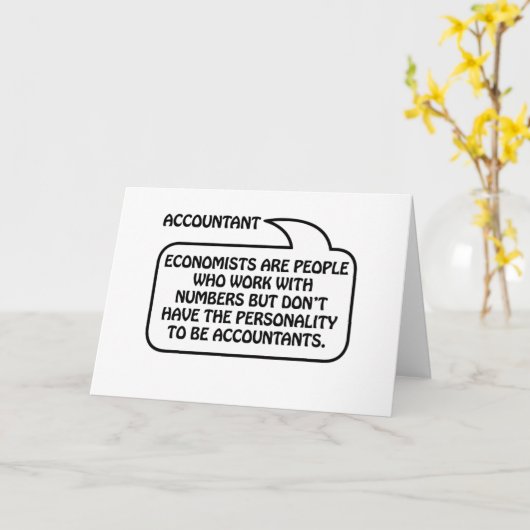 会計士の引用文の泡 カード (黄色い花)