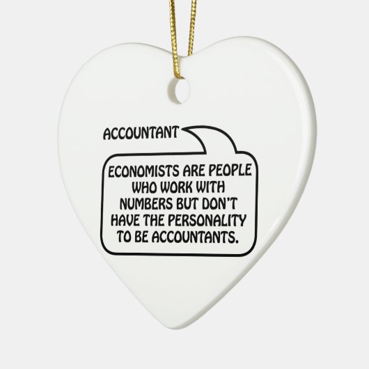 会計士の引用文の泡 セラミックオーナメント (左)