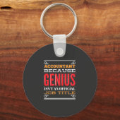 会計士の役職 キーホルダー (正面)