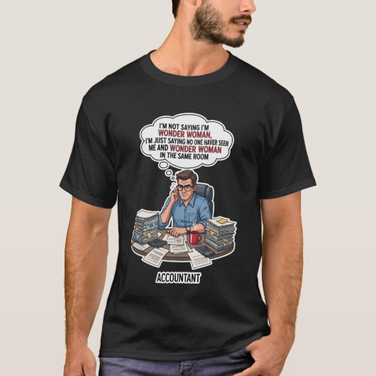 会計士の必需品 - プロフェッショナルファイナンス Tシャツ (正面)