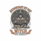 会計士の日ウィッチの夜ハロウィンマジックブック_1 シール (正面)