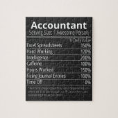 会計士の栄養事実、栄養事実 ジグソーパズル (縦)