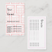 会計士の正札を"エコーします" 名刺 (正面/裏面)