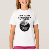会計士の注意無料コーヒーを得る方法 Tシャツ (正面)