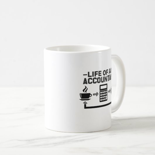 会計士の生おもしろい活 コーヒーマグカップ (正面右)