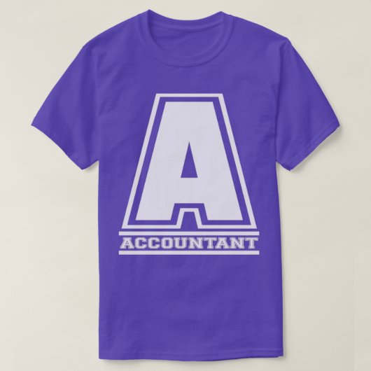 会計士の番号の会計業 Tシャツ (デザイン正面)