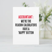 会計士の私たちは計算機が'haを持っている理由 サンキューカード (スタンド正面)