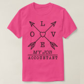 会計士の職業1 Tシャツ (デザイン正面)