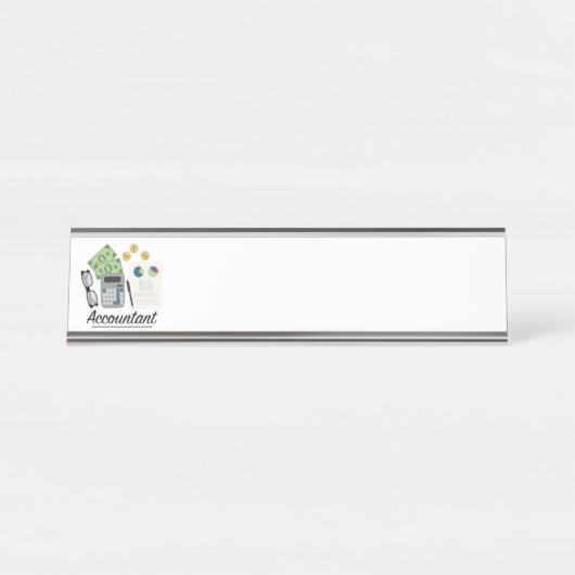 会計士の職業 デスクネームプレート (正面)