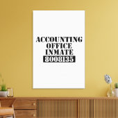 会計士の衣装会計事務所の被収容者 キャンバスプリント (インサイチュ (リビング))
