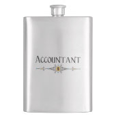 会計士の装飾線 フラスク (正面)