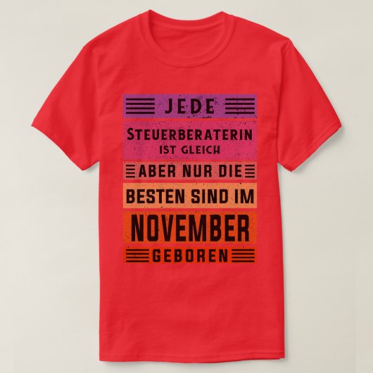 会計士の誕生日11月生まれ2日 Tシャツ (デザイン正面)