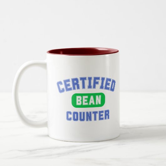 会計士のBeanカウンタ ツートーンマグカップ (左)