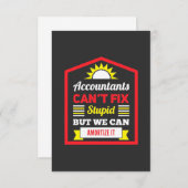 会計士はそれを修正できる サンキューカード (正面/裏面)