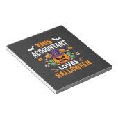 会計士はハロウィンのかぼちゃが大好き 簿記係のデシ ノートパッド (アングル)