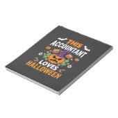 会計士はハロウィンのかぼちゃが大好き 簿記係のデシ ノートパッド (回転)