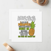 会計士はパイナップルのようです ノートカード (正面/裏面インサイチュ)