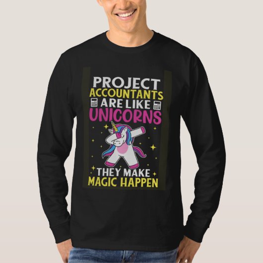 会計士はユニコーンに似ている Tシャツ (正面)
