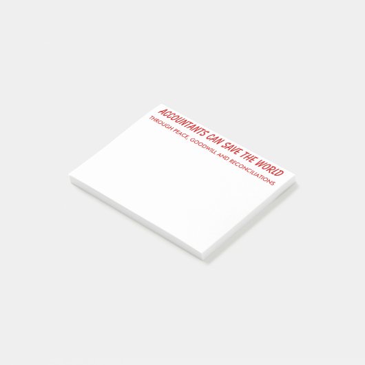 会計士は世界の後it®ノートを救うことができます ポストイット (アングル)