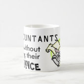 会計士は彼らのバランスを失わないでそれをします コーヒーマグカップ (中央)