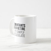 会計士は決して退職しません コーヒーマグカップ (正面左)