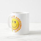 会計士は私を信頼します コーヒーマグカップ (正面左)