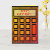 会計士は聖降誕祭お目出度う カード (黄色い花)