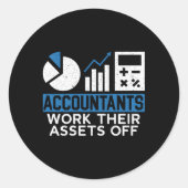 会計士は自分の資産を会計勘定から外す ラウンドシール (正面)