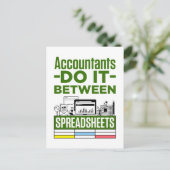 会計士は表計算の会計士の間でそれをする ポストカード (スタンド正面)