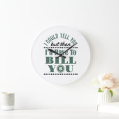 会計士は言えるけどビルは僕が持ってる ラージ壁時計 (ホーム)