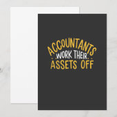 会計士は資産を消し去る 招待状 (正面/裏面)