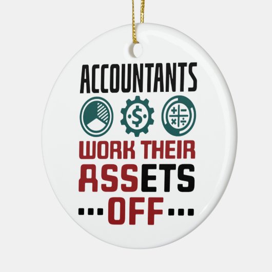 会計士はCPAから資産を取り除く会計 セラミックオーナメント (左)