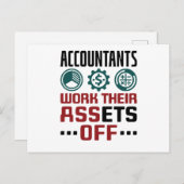 会計士はCPAから資産を取り除く会計 ポストカード (正面/裏面)