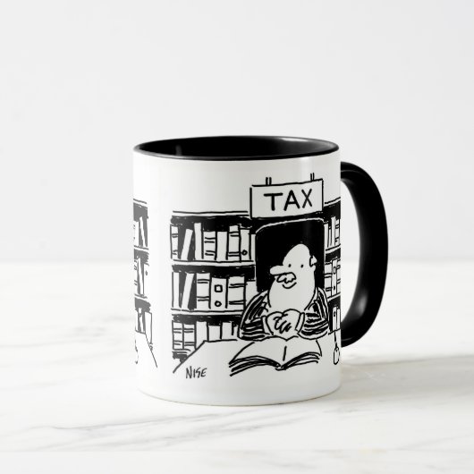 会計士または税財務顧問 マグカップ (正面右)