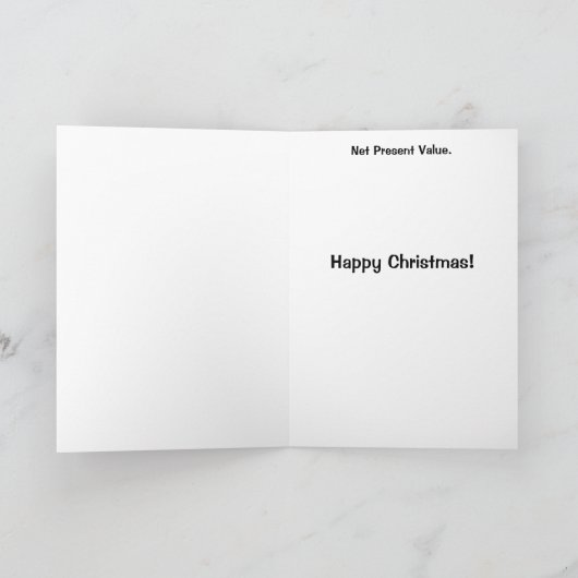 会計士または顧客のためのおもしろいなクリスマスの冗談カード シーズンカード (内部)