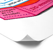 会計士アート会計ジュース ポスター (角)