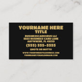 会計士エレガント 名刺 (裏面)