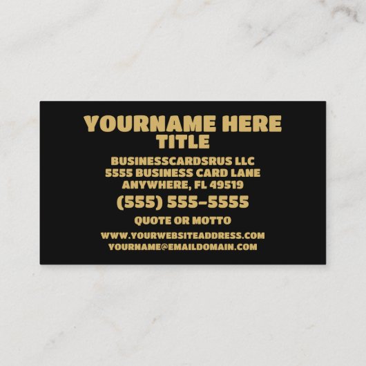 会計士エレガント 名刺 (裏面)