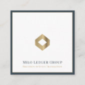 会計士エレガントCPA税コンサルタント スクエア名刺 (正面)