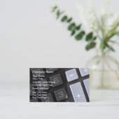 会計士カッコいいテーマ名刺 名刺 (スタンド正面)