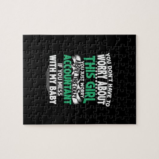 会計士ギフト |この問題の熱狂する心配 ジグソーパズル (横)