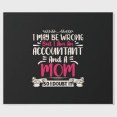 会計士ギフト |アカウントと母 ラッピングペーパー (フラット)