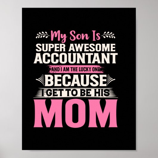 会計士ギフト |会計士すごい素晴らし士 ポスター (正面)