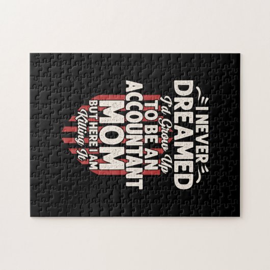 会計士ギフト |会計士のお母さん ジグソーパズル (横)