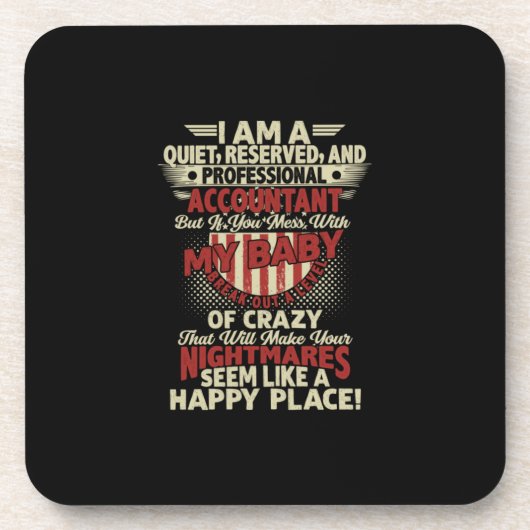 会計士ギフト |私はプロフェッショナル コースター (正面)